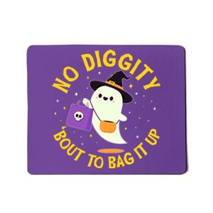 Halloween Ghost No Diggity Bout To Bag It Up Mousepad