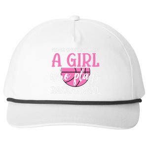 Hoops Girls Never Underestimate A  Who Plays Basketball Snapback Five-Panel Rope Hat