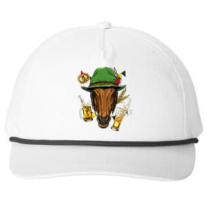 Horse Gery Oktoberfest Party Beer Fest Horse Lover Cow Gift Snapback Five-Panel Rope Hat