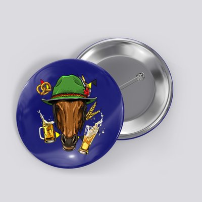 Horse Gery Oktoberfest Party Beer Fest Horse Lover Cow Gift Button