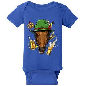 Horse Gery Oktoberfest Party Beer Fest Horse Lover Cow Gift Baby Bodysuit