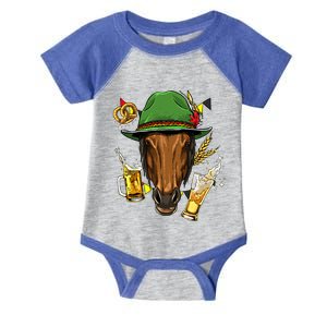 Horse Gery Oktoberfest Party Beer Fest Horse Lover Cow Gift Infant Baby Jersey Bodysuit