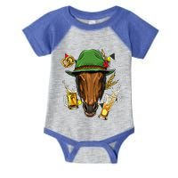 Horse Gery Oktoberfest Party Beer Fest Horse Lover Cow Gift Infant Baby Jersey Bodysuit