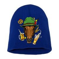 Horse Gery Oktoberfest Party Beer Fest Horse Lover Cow Gift Short Acrylic Beanie