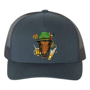 Horse Gery Oktoberfest Party Beer Fest Horse Lover Cow Gift Yupoong Adult 5-Panel Trucker Hat