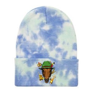 Horse Gery Oktoberfest Party Beer Fest Horse Lover Cow Gift Tie Dye 12in Knit Beanie