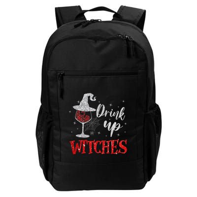 Halloween Glass Of Wine Drink Up Witches Funny Drinking Wine Backpack