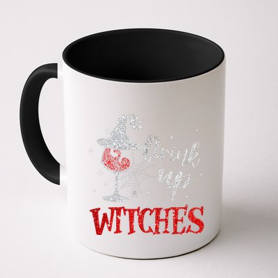 Halloween Glass Of Wine Drink Up Witches Funny Drinking Wine Mug