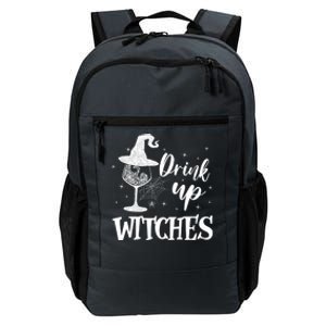 Halloween Glass Of Wine Drink Up Witches Funny Drinking Wine Daily Commute Backpack