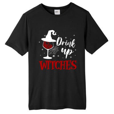 Halloween Glass Of Wine Up Witches Funny Ing Wine Gift Tall Fusion ChromaSoft Performance T-Shirt