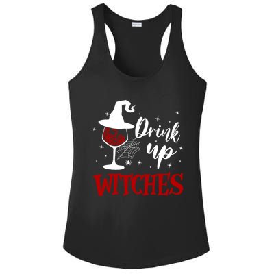 Halloween Glass Of Wine Up Witches Funny Ing Wine Gift Ladies PosiCharge Competitor Racerback Tank