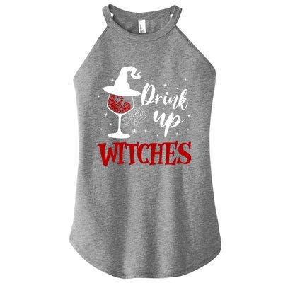 Halloween Glass Of Wine Up Witches Funny Ing Wine Gift Women's Perfect Tri Rocker Tank