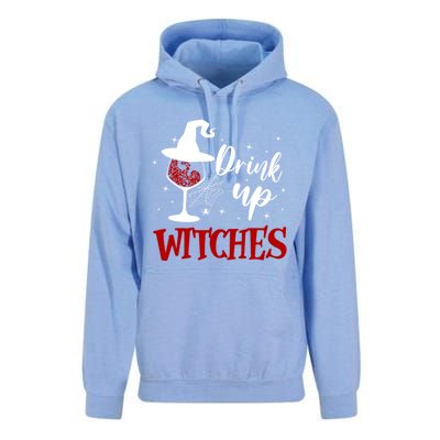 Halloween Glass Of Wine Up Witches Funny Ing Wine Gift Unisex Surf Hoodie