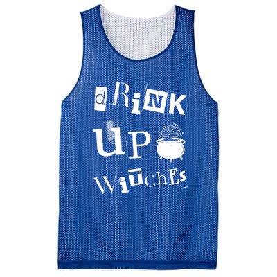 Halloween Glass Of Wine Up Witches Funny Ing Wine Gift Mesh Reversible Basketball Jersey Tank