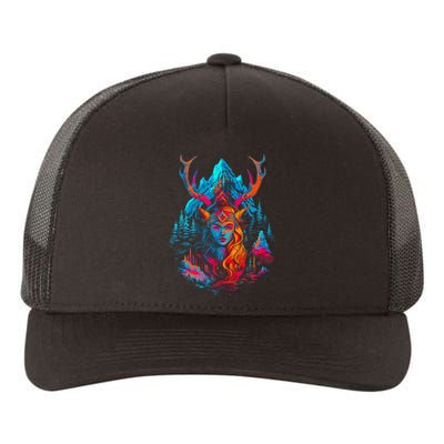 Hel Goddess Of Death Norse Mythology Viking Yupoong Adult 5-Panel Trucker Hat