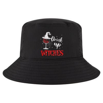 Halloween Glass Of Wine Drink Up Witches Funny Drinking Wine Cool Comfort Performance Bucket Hat