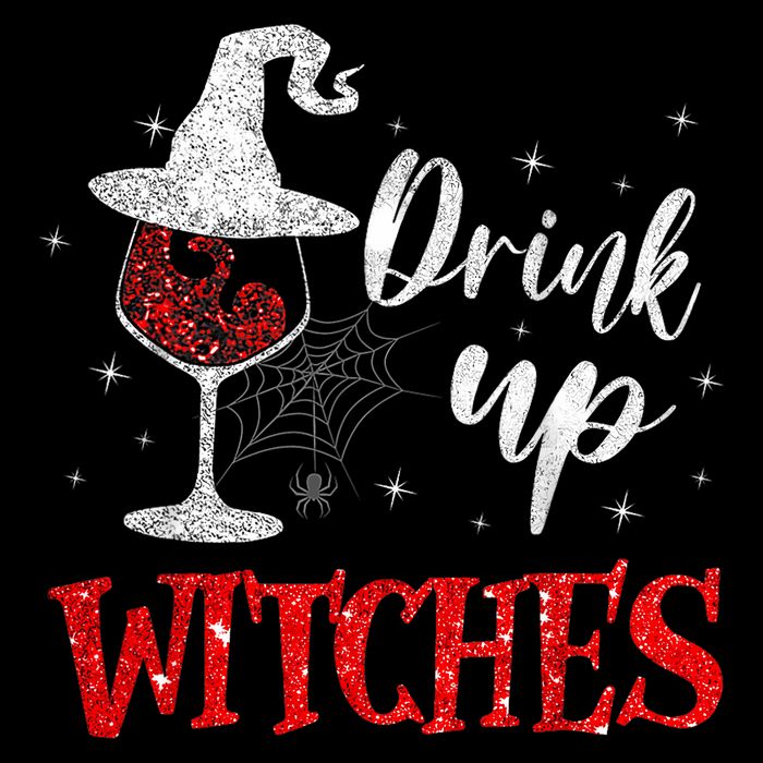 Halloween Glass Of Wine Drink Up Witches Funny Drinking Wine Wool Snapback Cap