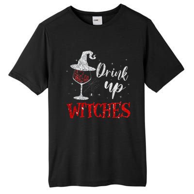 Halloween Glass Of Wine Drink Up Witche Tall Fusion ChromaSoft Performance T-Shirt