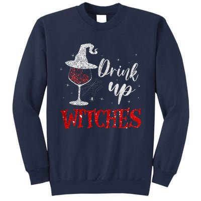 Halloween Glass Of Wine Drink Up Witche Sweatshirt