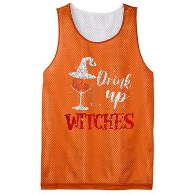 Halloween Glass Of Wine Drink Up Witche Mesh Reversible Basketball Jersey Tank