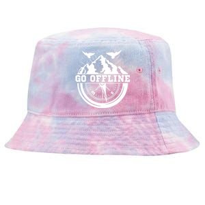 Hiking Go Offline Outdoors Nature Wilderness Adventure Tie-Dyed Bucket Hat