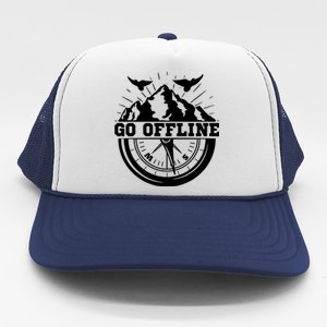 Hiking Go Offline Outdoors Nature Wilderness Adventure Trucker Hat