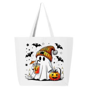 Halloween Ghost Pumpkin Spice Latte Coffee 25L Jumbo Tote