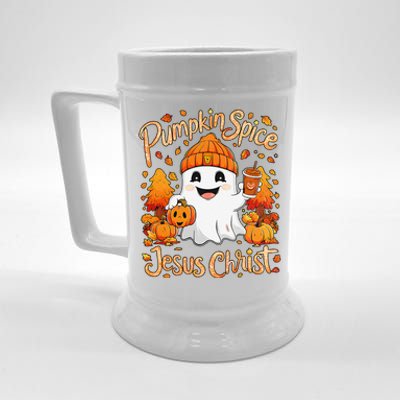 Halloween Ghost Pumpkin Spice Latte Coffee Beer Stein