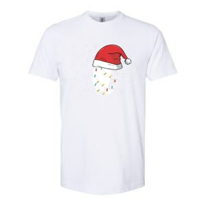 Hockey Game Puck Santa Hat Funny Christmas Hockey Player Great Gift Softstyle CVC T-Shirt