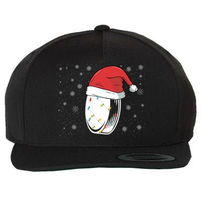 Hockey Game Puck Santa Hat Funny Christmas Hockey Player Gift Wool Snapback Cap