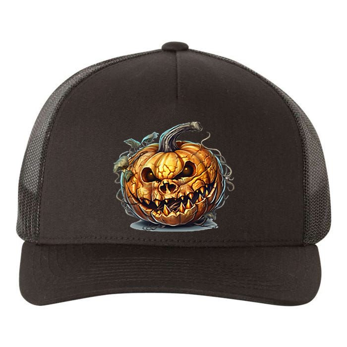 Halloween Goblin Pumpkin Yupoong Adult 5-Panel Trucker Hat