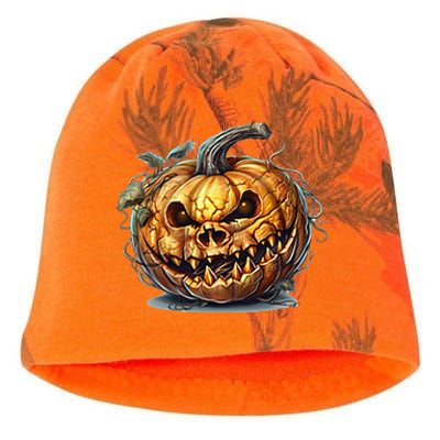 Halloween Goblin Pumpkin Kati - Camo Knit Beanie