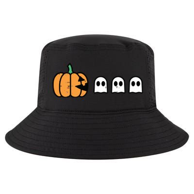 Halloween Gamer Pumpkin Eating Ghost Costume Boy Kids Cool Comfort Performance Bucket Hat