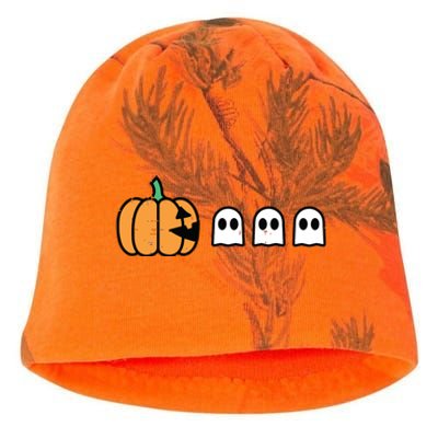 Halloween Gamer Pumpkin Eating Ghost Costume Boy Kids Kati - Camo Knit Beanie