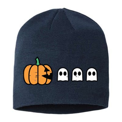 Halloween Gamer Pumpkin Eating Ghost Costume Boy Kids Sustainable Beanie