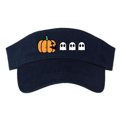 Halloween Gamer Pumpkin Eating Ghost Costume Boy Kids Valucap Bio-Washed Visor