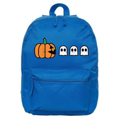 Halloween Gamer Pumpkin Eating Ghost Costume 16 in Basic Backpack