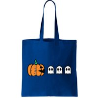 Halloween Gamer Pumpkin Eating Ghost Costume Tote Bag