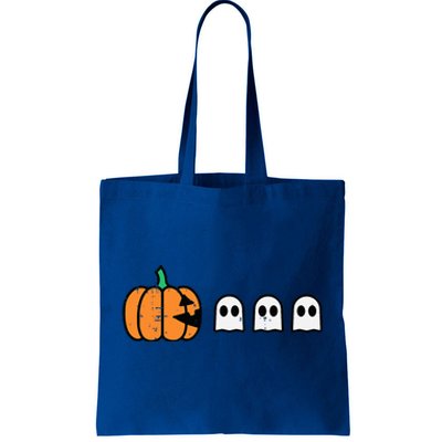 Halloween Gamer Pumpkin Eating Ghost Costume Tote Bag