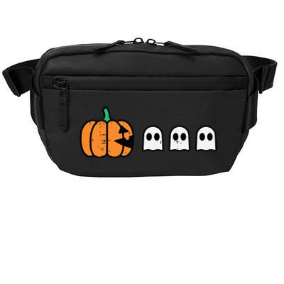 Halloween Gamer Pumpkin Eating Ghost Costume Crossbody Pack