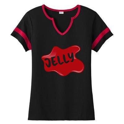 Halloween Gift Peanut Butter Jelly Costume Design Meaningful Gift Ladies Halftime Notch Neck Tee