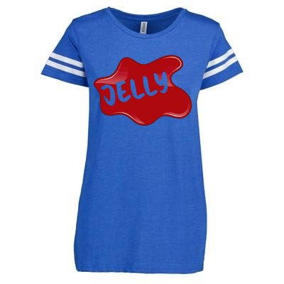 Halloween Gift Peanut Butter Jelly Costume Design Meaningful Gift Enza Ladies Jersey Football T-Shirt