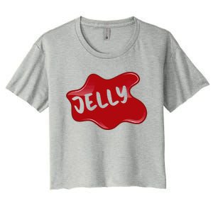 Halloween Gift Peanut Butter Jelly Costume Design Meaningful Gift Women's Crop Top Tee