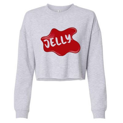 Halloween Gift Peanut Butter Jelly Costume Design Meaningful Gift Cropped Pullover Crew