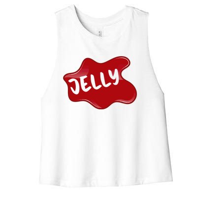 Halloween Gift Peanut Butter Jelly Costume Design Meaningful Gift Women's Racerback Cropped Tank