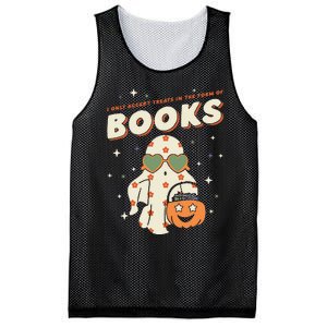 Halloween Ghost Pumpkin I Only Accept Treats In The Form Mesh Reversible Basketball Jersey Tank