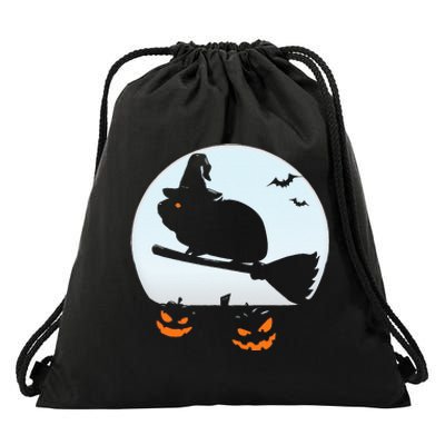 Halloween Guinea Pig Witch Costume For Kids Drawstring Bag