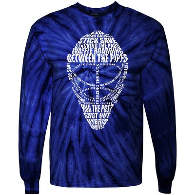 Hockey Goalie Quote Shirts For Hockey Goalie Tie-Dye Long Sleeve Shirt