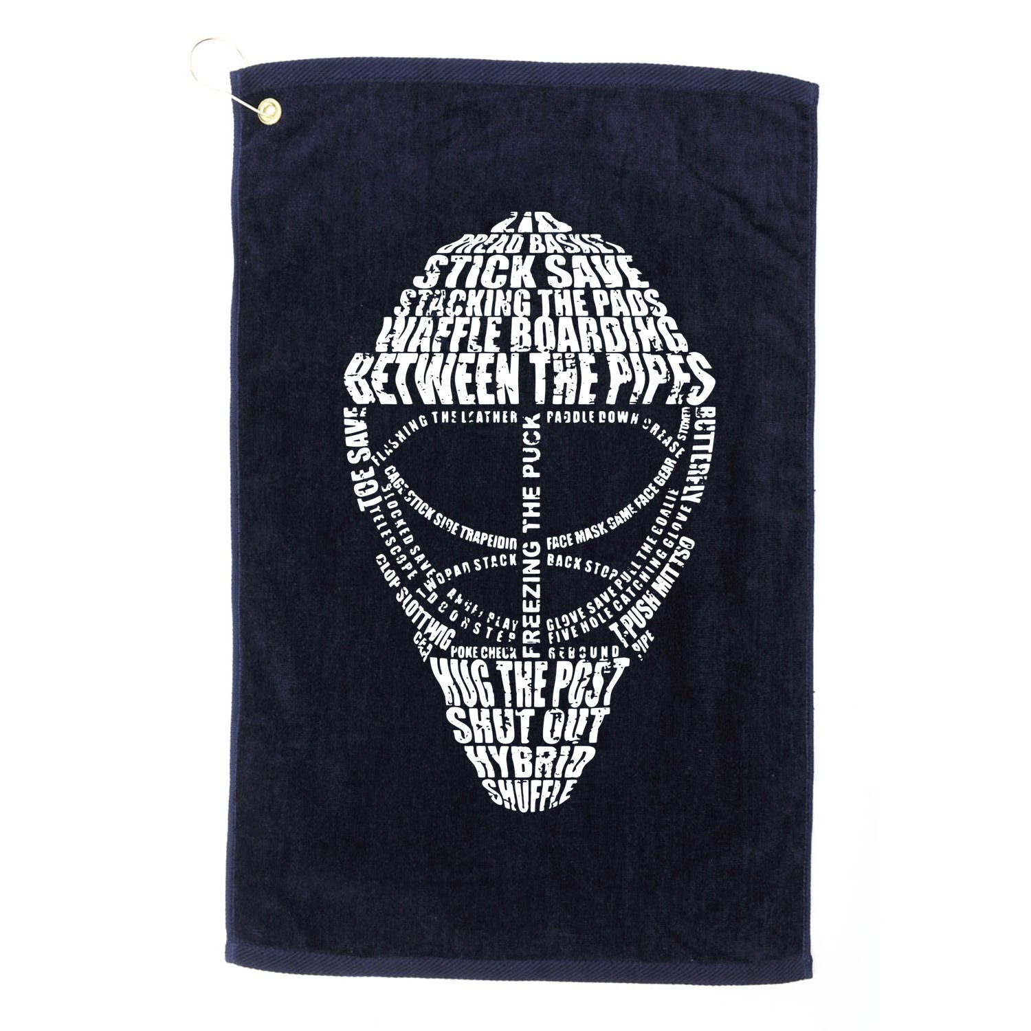 Hockey Goalie Quote Shirts For Hockey Goalie Golf Towel