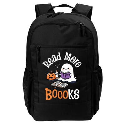 Halloween Ghost Reading Read More Books Librarian Teacher Daily Commute Backpack